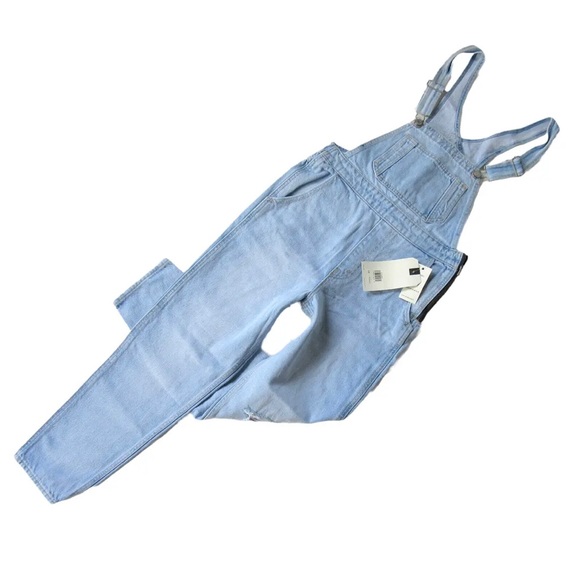 NEW!! Levis Premium Denim Overalls - size 29 light denim - Picture 1 of 15